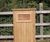 Thornwood iroko litter bin with hinged flap 1