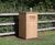 Thornwood iroko litter bin with hinged flap 4
