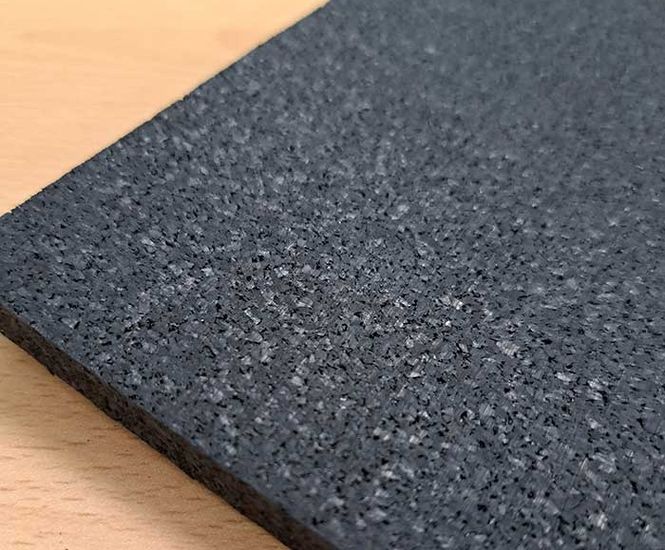 SPORTEC® Gym Floor Rolls 6mm - rubber gym flooring for heavy use
