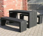 London Bench And Picnic Table - recycled plastic outdoor dining set