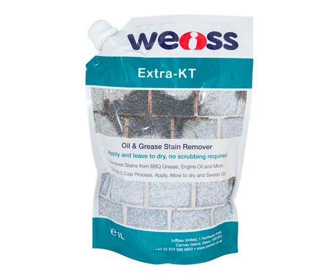 weiss™ Extra-KT - gel cleaner for oil stains on stone and concrete paving