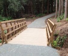 Biking Trail Bison Bridge Kit - cycle bridge for outdoor trails