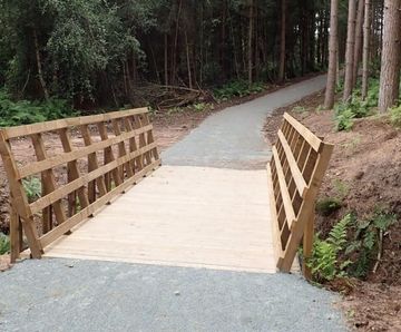 Biking Trail Bison Bridge Kit - cycle bridge for outdoor trails