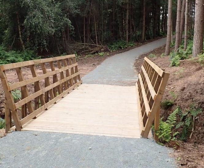 Biking Trail Bison Bridge Kit - cycle bridge for outdoor trails