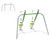 Double Cableway - steel and HPL zip line for playgrounds and parks 0