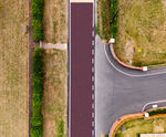 NatraTex ChipTex - coloured demarcation aggregate for tarmac