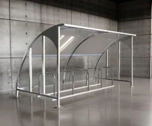 Warland cycle shelter - mild steel outdoor bike storage
