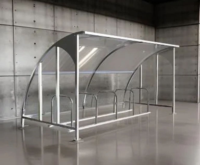 Warland cycle shelter - mild steel outdoor bike storage