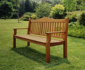 Traditional seat - classic timber park bench
