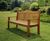 Traditional seat - classic timber park bench 0