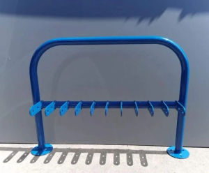 Scooter rack for schools - galvanised steel scooter storage