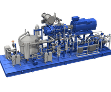 Water-flooded Screw Compressor Series VRW - hydrogen compressor