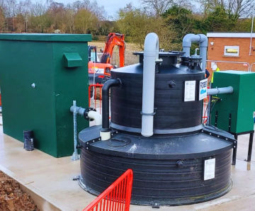 Pump Ferric Sulphate dosing setup for West Felton Sewage Treatment Works
