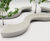 Wave - solid cast concrete modular bench 3