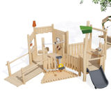Arborea Play J49904 - treehouse themed large timber play structure - on this page