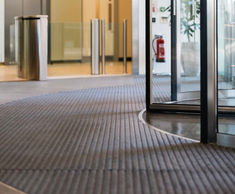 Entrance matting for refurbished One Glass Wharf Bristol, UK