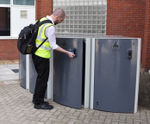 Velo-Safe Locker - steel bike locker for secure cycle storage indoor or out
