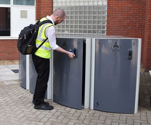 Velo-Safe Locker - steel bike locker for secure cycle storage indoor or out