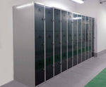 3-Tier Folding Bike Lockers - steel lockers for folding bike storage