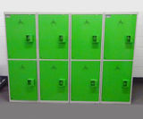 2-Tier Folding Bike Lockers - steel lockers for folding bike storage - on this page