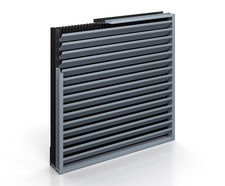 RS-5225 - 64mm inverted front blade rain defence louvre for sightproofing