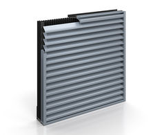 RS-5215 - 54mm blade pitch rain defence louvre with class 2 extract