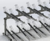Two tier bike rack - cycle storage for compact spaces - on this page