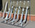 Portsdown Bicycle Rack - steel semi-vertical bike parking for outdoors 1
