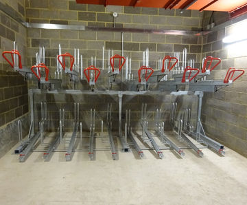 Hampshire Plus 2-Tier Rack - steel bike rack for secure cycle storage
