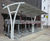 Kennet Shelter - curved steel shelter for 2-Tier Cycle Racks 3