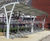 Kennet Shelter - curved steel shelter for 2-Tier Cycle Racks 0