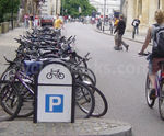 Bike Corrals - outdoor steel bike parking for replacing car spaces