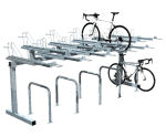 Single top tier cycle rack - space saving bike storage