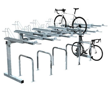 Single top tier cycle rack - space saving bike storage