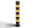 Black and Yellow service yard bollard 3