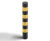 Black and Yellow service yard bollard 4