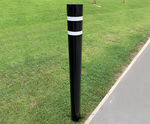 Powder coated root fixed steel bollards