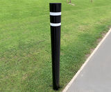 Powder coated root fixed steel bollards - on this page