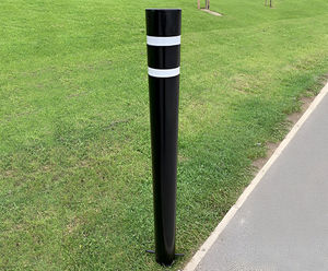 Powder coated root fixed steel bollards