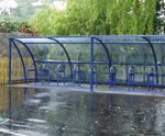 Solent Open Access Shelter - steel cycle shelter for outdoor bike storage
