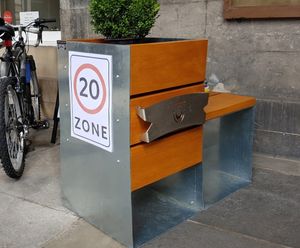 Velo-Planters - combined bike parking and planters