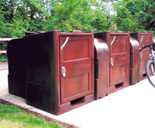BykeBin Locker - plastic bike storage locker for outdoor secure parking