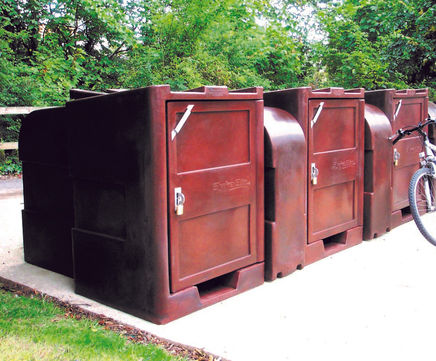 BykeBin Locker - plastic bike storage locker for outdoor secure parking