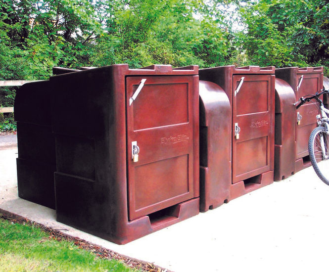 BykeBin Locker - plastic bike storage locker for outdoor secure parking