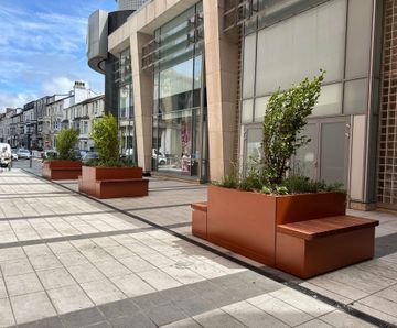 Bespoke planters and street furniture revitalise Blackpool town centre