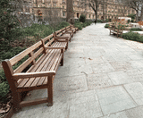 Premium Greenwich Benches for Finsbury Circus Garden Project - on this page