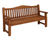 Traditional Seat - hardwood public bench for parks and commemorative areas 2