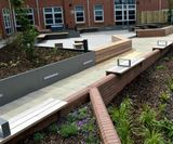 Courtyard planters and seating - Nottingham Trent University - on this page