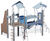 Diabolo J38106-ICE - multiplay structure with slide and climbing wall 1