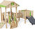 J49262 wooden multiplay tower with slide and tunnel 1